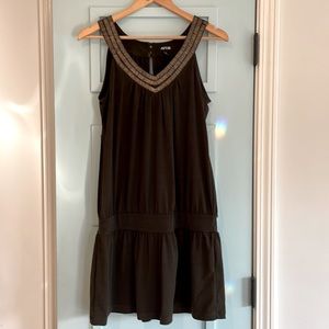 Apt 9 dress dark brown size small drop waist
